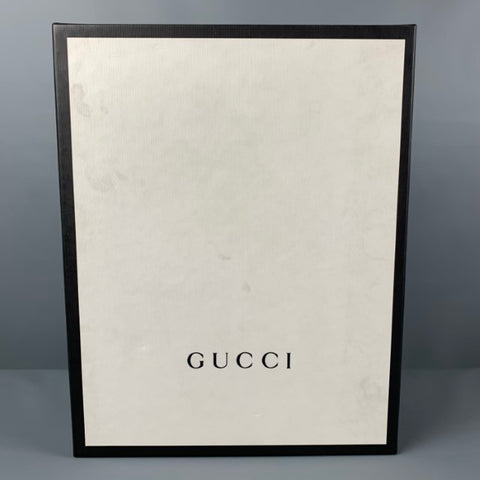 GUCCI Taille 10 Bottes à enfiler en cuir clouté noir