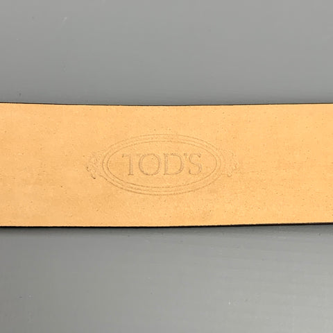 TOD'S Cinturón Ante Azul Talla 36