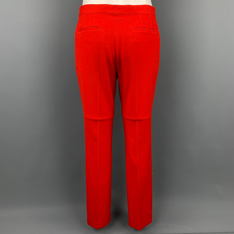 GIVENCHY F/W 12 Size 40 Red Wool / Cotton Notch Lapel Suit
