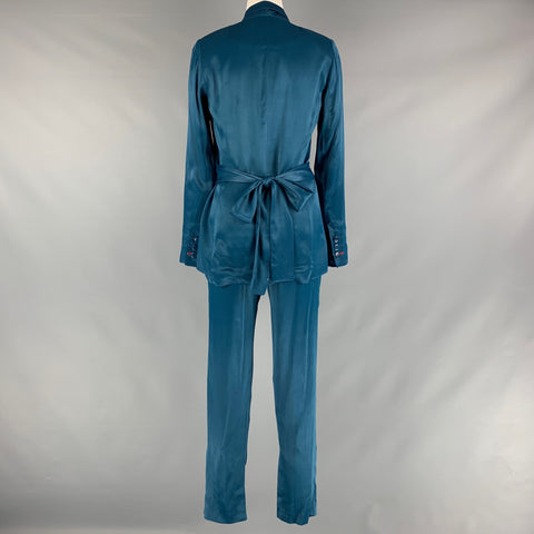 ALEJANDRA ALONSO ROJAS Size 2 Blue Viscose Jacket (Indoor) / Blazer