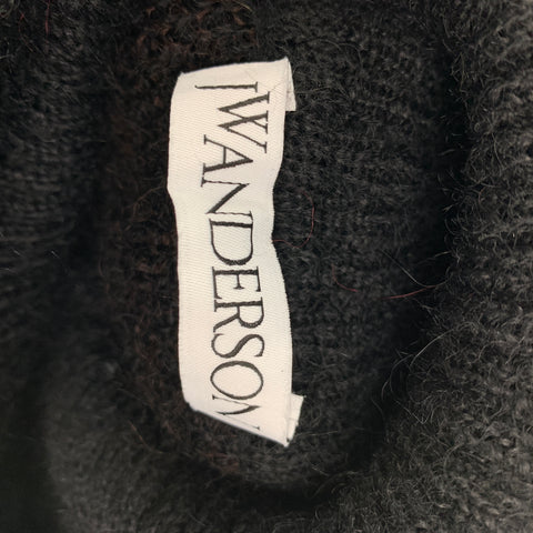 J.W.ANDERSON Size L Black Yellow Red Knit Mohair Blend Turtleneck Sweater
