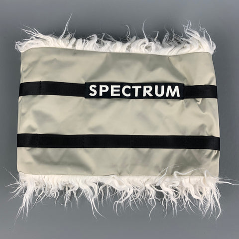 A.A.SPECTRUM Grey Polyester Faux Fur Neck Warmer Scarf