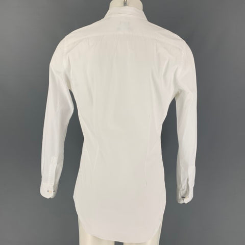 PAUL SMITH Size M White Cotton Button Up Tailored Fit Shirt