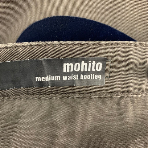 LOVE MOSCHINO Size 26 Brown Cotton Flat Front Casual Pants