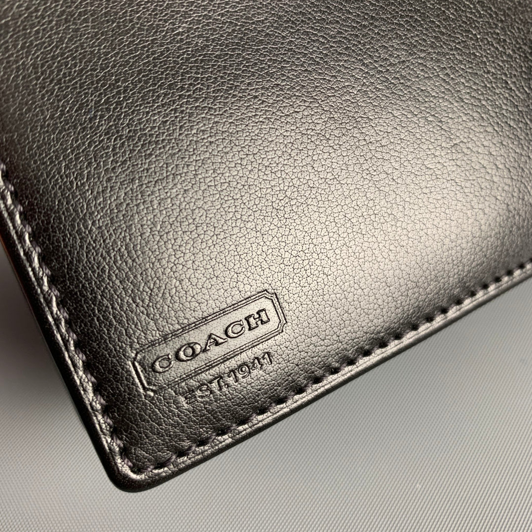 COACH Black Leather Wallet