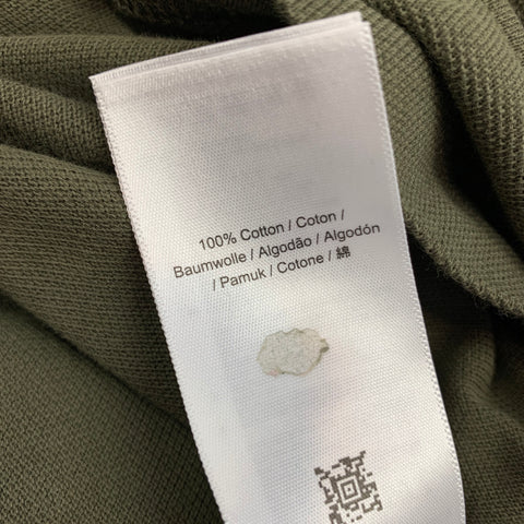 FRED PERRY Size S Olive Cotton Buttoned Polo