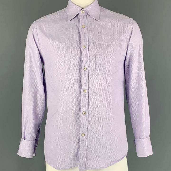 PAUL SMITH Size L Lilac Cotton Button Up Long Sleeve Shirt