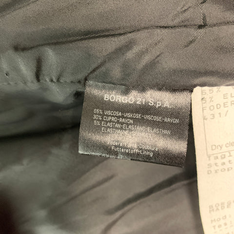 GIORGIO ARMANI Size 44 Black Velvet Viscose Blend Vest