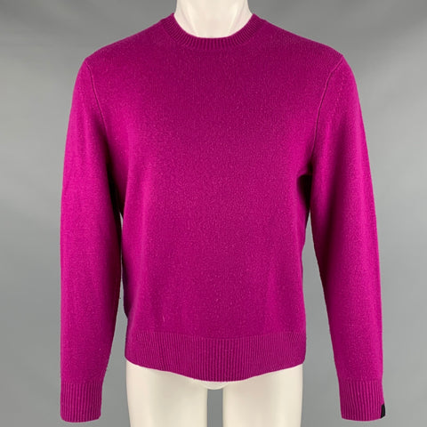 RAG & BONE Size M Pink Fuchsia Cashmere Crew-Neck Pullover