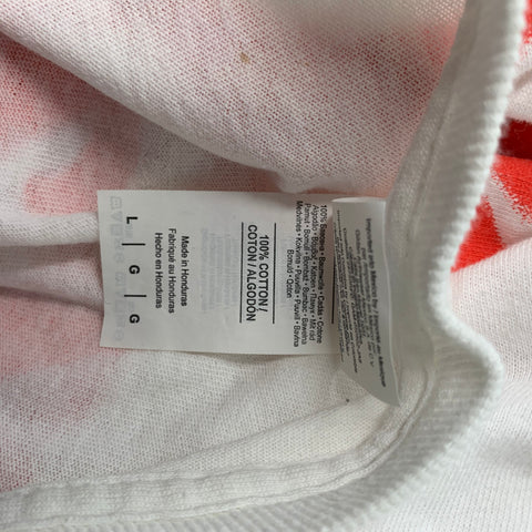SAINT PABLO Size L White & Red Graphic Cotton Crew-Neck T-shirt