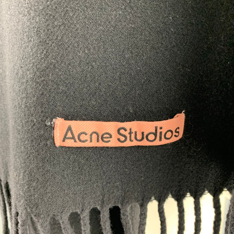 ACNE STUDIOS Black Wool Scarves