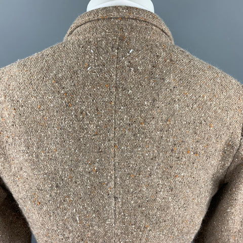 MARTIN MARGIELA Size L Oatmeal Heather Wool Notch Lapel Sport Coat