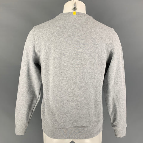 LACOSTE x NATIONAL GEOGRAPHIC Size M Grey Heather Cotton Crew-Neck Sweatshirt