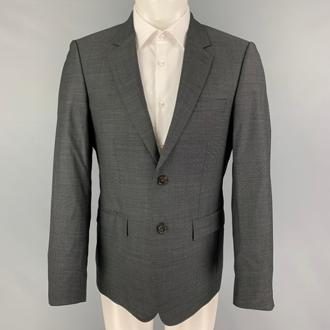 THE KOOPLES Taille 40 Manteau de sport à revers cranté en laine anthracite