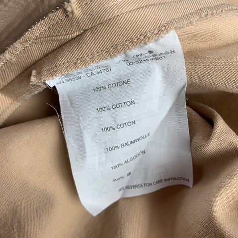 PRADA Size 2 Khaki Cotton Chino Wide Leg Casual Pants