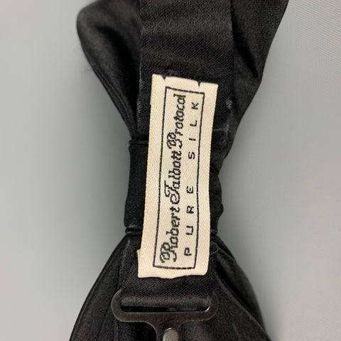 ROBERT TALBOTT Black Silk Bow Tie