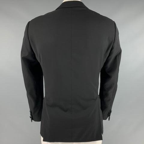 ARMANI COLLEZIONI Size 42 Black Wool Notch Lapel Sport Coat