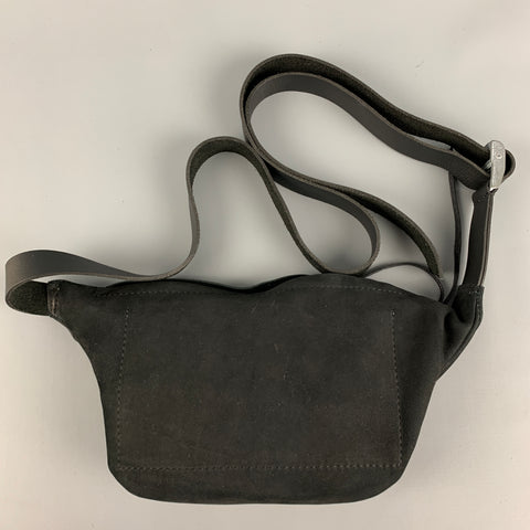 WERKSCHWARZ Black Suede Belt Bag