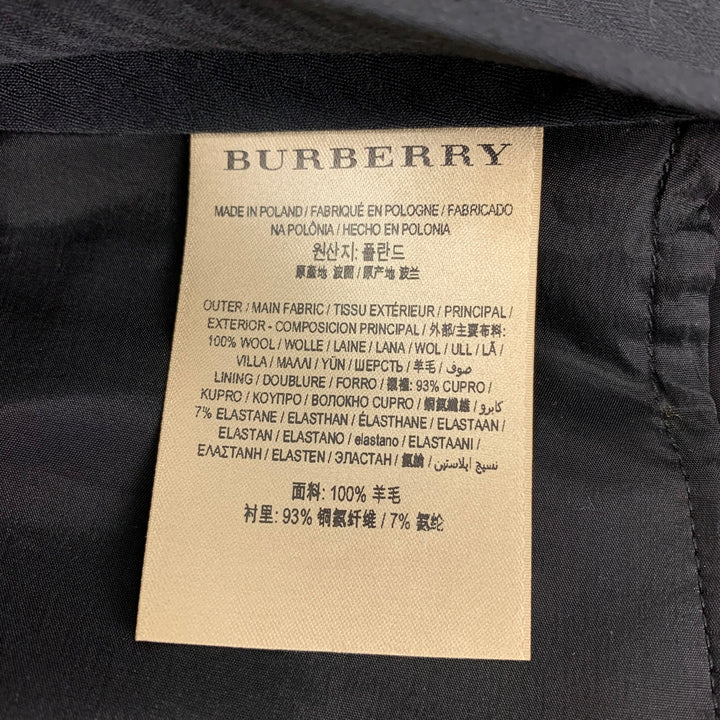 BURBERRY LONDON Size 2 Red Multi-Color Wool Plaid Tapered Dress Pants