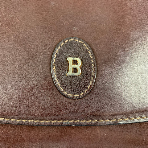 BALLY Brown Solid Shoulder Bag Handbag