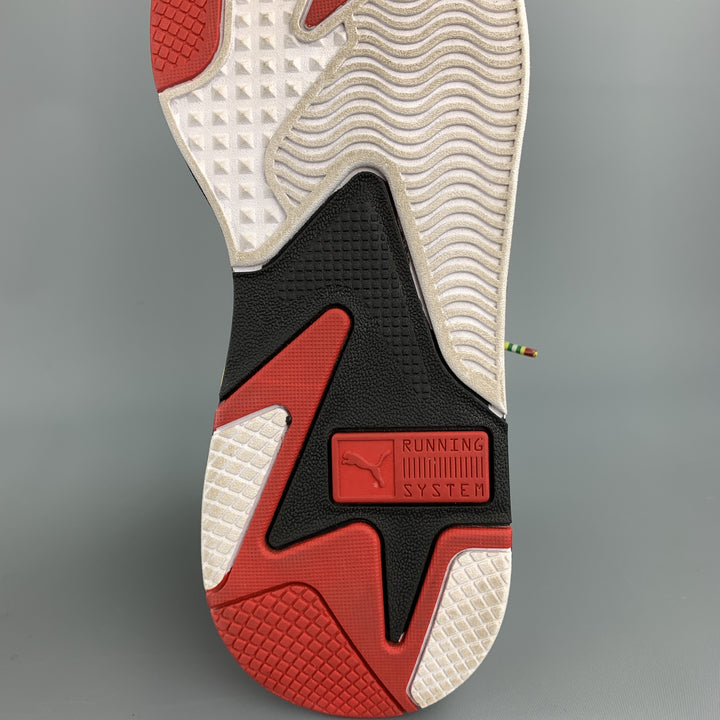 PUMA x JAHNKOY Talla 10.5 Zapatillas deportivas con cordones de materiales mixtos multicolores