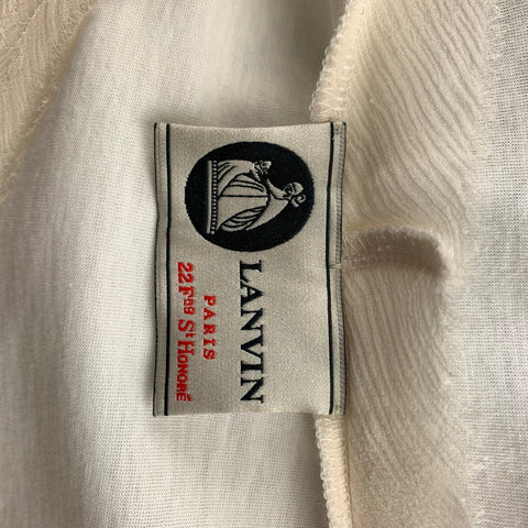 LANVIN 2009 Collection Size S Multi-Color Sequined Cotton T-Shirt
