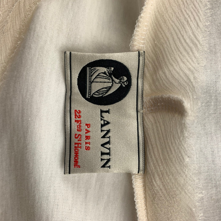 LANVIN 2009 Collection Size S Multi-Color Sequined Cotton T-Shirt