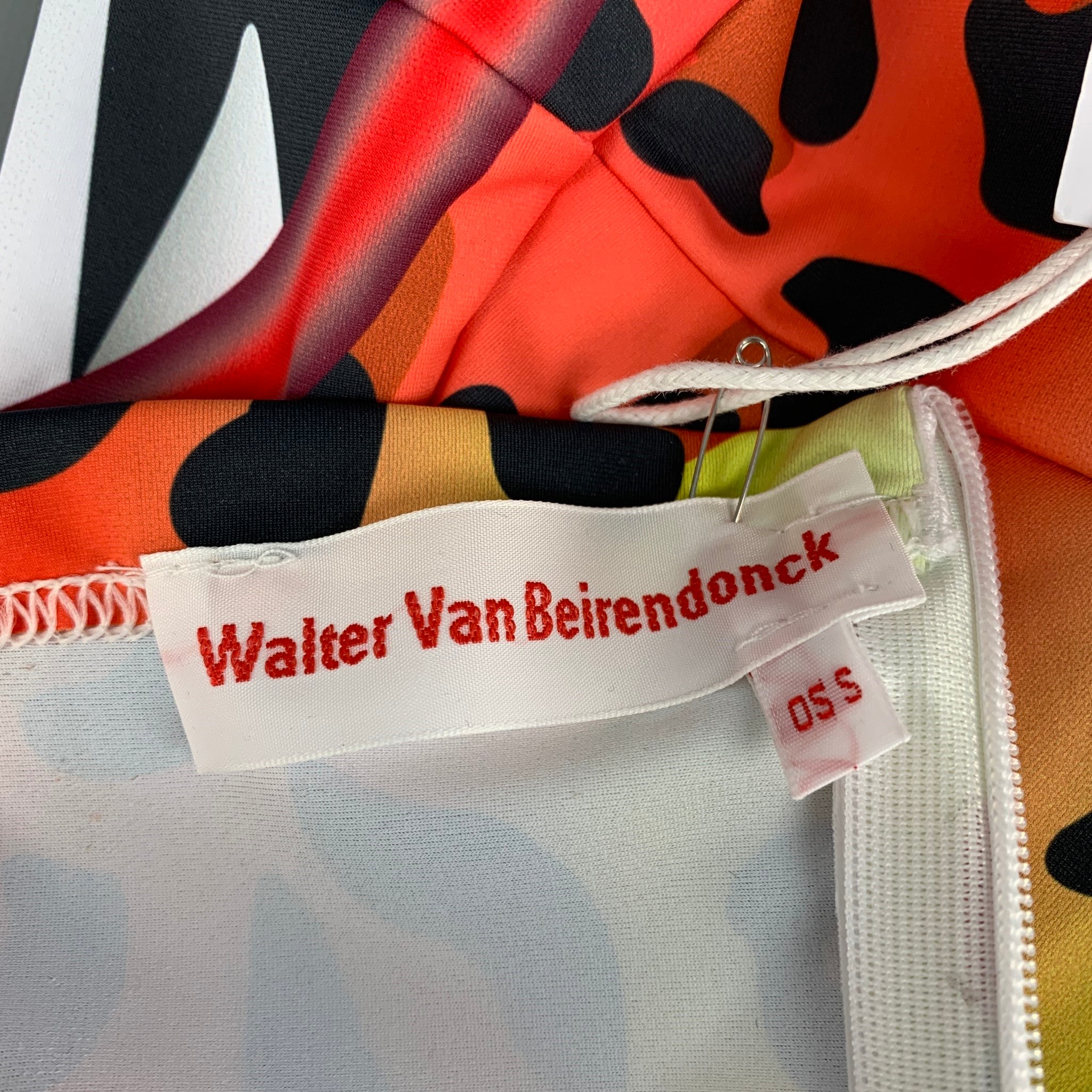 WALTER VAN BEIRENDONCK SS21 Size One Size Multi-Color Orange 