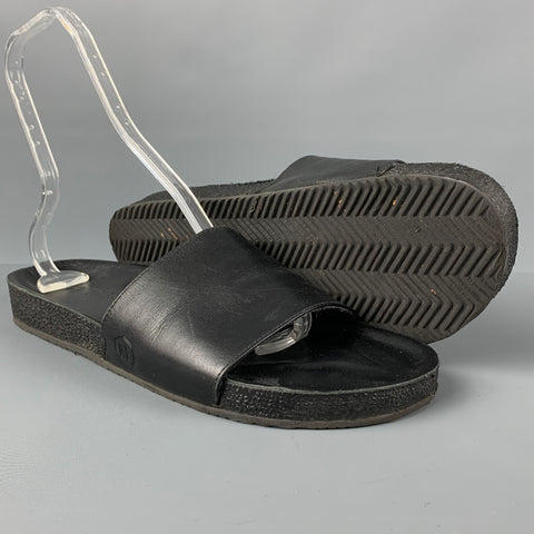 ANKARI FLORUSS Taille 13 Sandales à enfiler en cuir noir