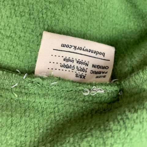BODE Size XS/S Green Cotton Sweatpants