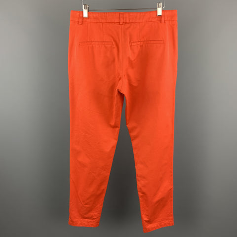 ANDREA CAMMAROSANO Size 32 x 31 Orange Cotton Casual Pants