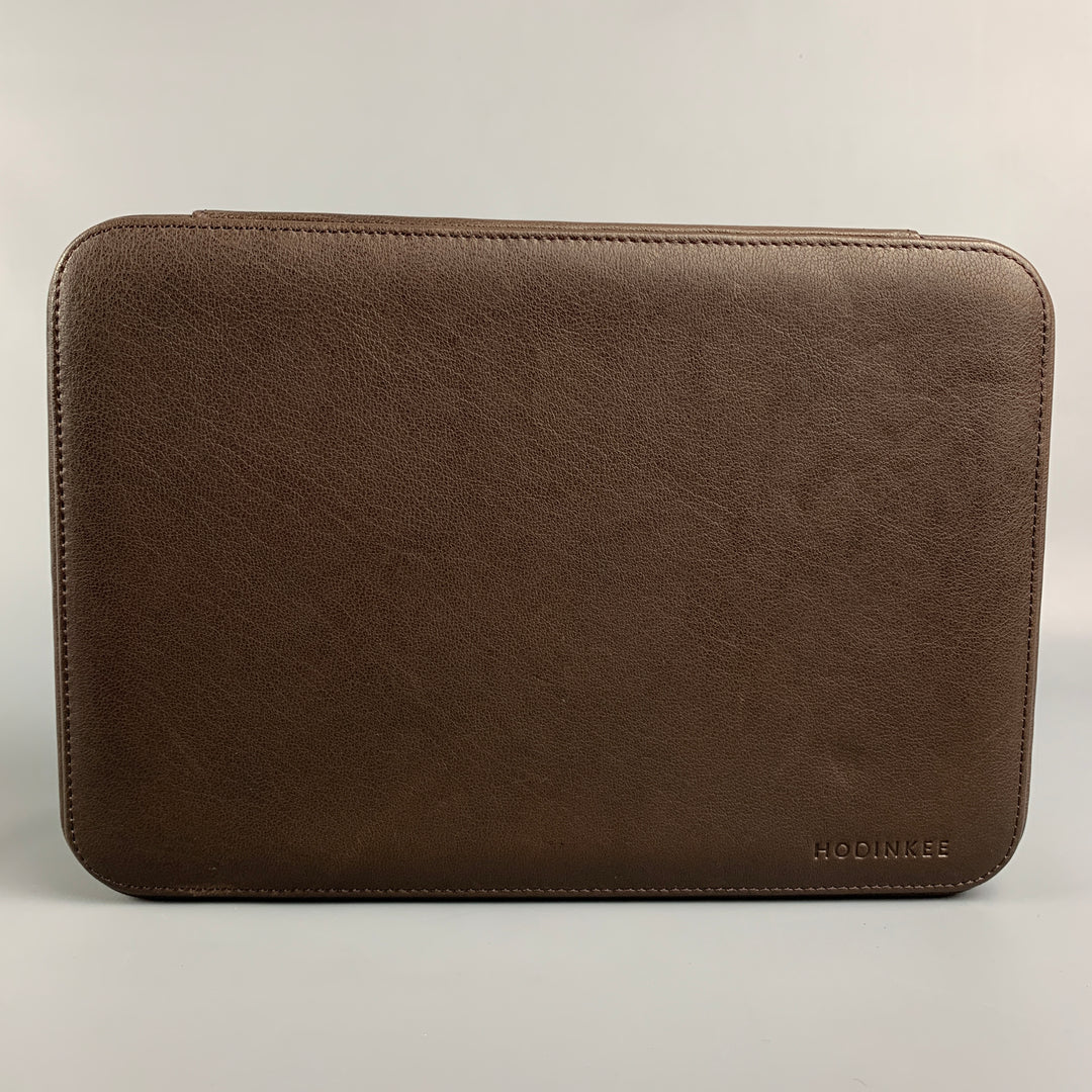 HODINKEE Dark Brown Leather Watch Travel Case