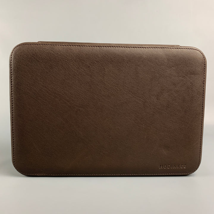HODINKEE Dark Brown Leather Watch Travel Case
