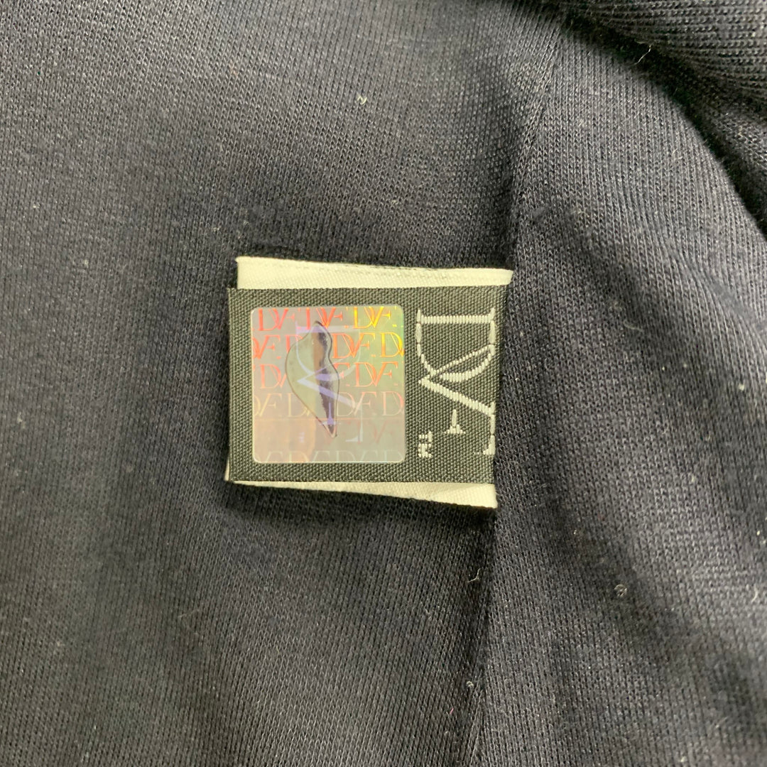 DIANE VON FURSTENBERG Size 0 Navy Rayon Blend 3/4 Sleeves Dress