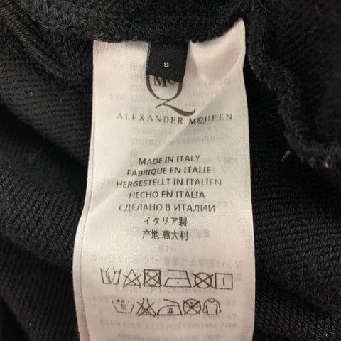 MCQ by ALEXANDER MCQUEEN Size S Black Embroidery Crew-Neck Pullover