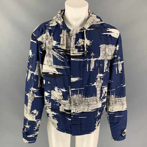 BURBERRY PRORSUM Fall 2014 Size 40 Navy London Landmark Jacket