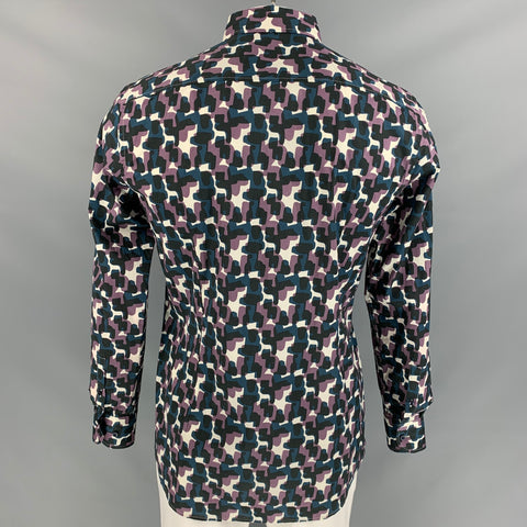 HUGO BOSS Size L Multi-Color Camo Cotton Button Down Long Sleeve Shirt