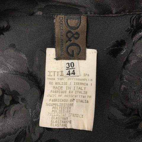 D&amp;G by DOLCE &amp; GABBANA Camisa Jacquard Poliéster Negra Talla Única