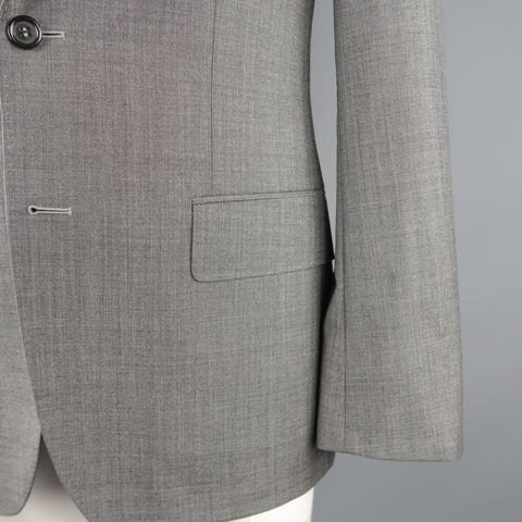 YVES SAINT LAURENT 38 Gray Wool Sport Coat