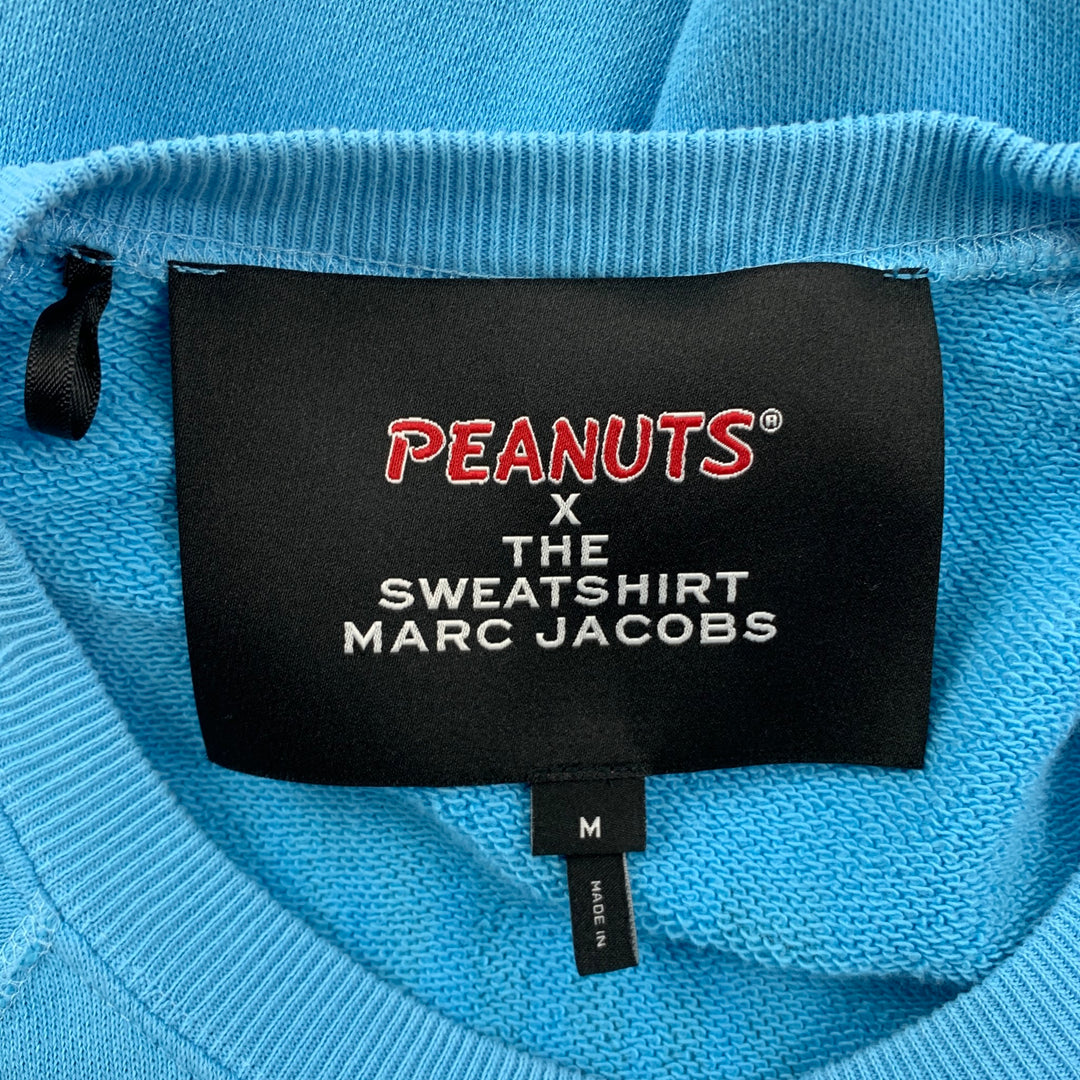 MARC JACOBS x PEANUTS Size M Blue Black Graphic Cotton Crew-Neck Sweatshirt