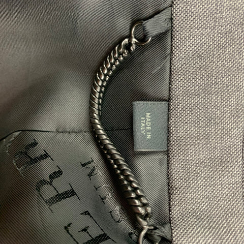 BURBERRY PRORSUM Size 36 Slate Grey Wool Peak Lapel Sport Coat