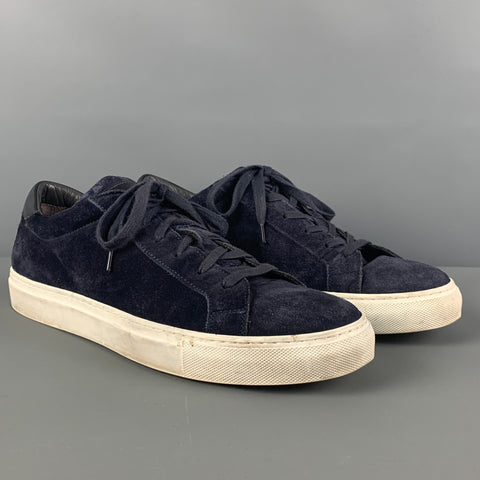 TO BOOT NY Size 10 Navy Suede Low Top Sneakers