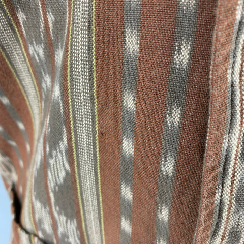 TODD SNYDER Size M Brown Grey Jacquard Cotton Long Sleeve Shirt