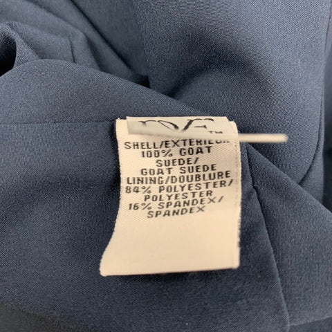 DIANE VON FURSTENBERG Talla 6 Chaqueta de ante azul