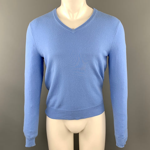POLO by RALPH LAUREN Size S Light Blue Cashmere V-Neck Pullover