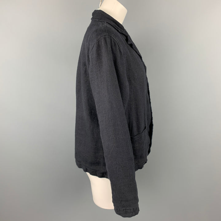 CP SHADES Size S Beige Wool / Linen Notch Lapel Jacket
