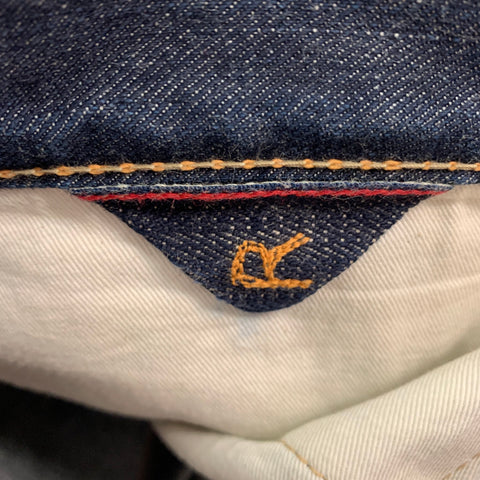 45rpm Size 36 Indigo Contrast Stitch Denim Zip Fly Jeans