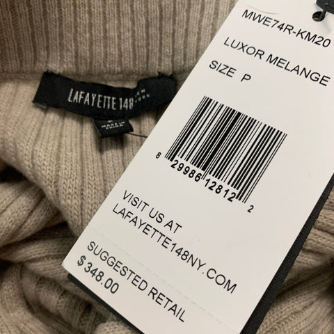 LAFAYETTE 148 Size S Grey Wool Cashmere Ribbed Pencil Skirt