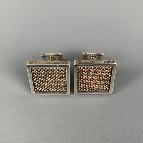 Vintage TIFFANY & CO. Diamond Point Sterling Silver Cuff Links