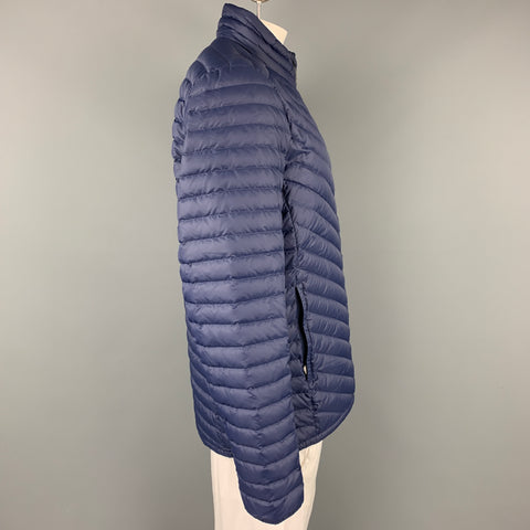 KJUS Size XXL Navy Quilted Goose Down Polyamide Zip Up Jacket